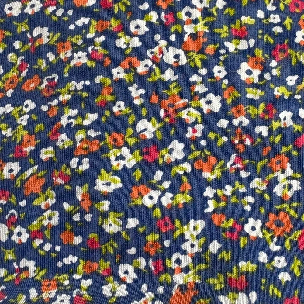 90’s Vintage J. Crew cotton all over floral print long sleeve tee shirt